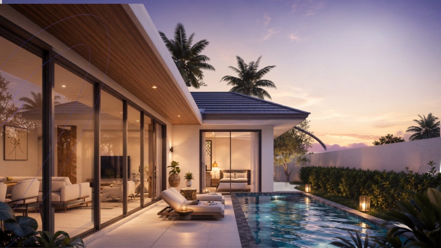 The sanctuary at dusk — Indigo Maenam