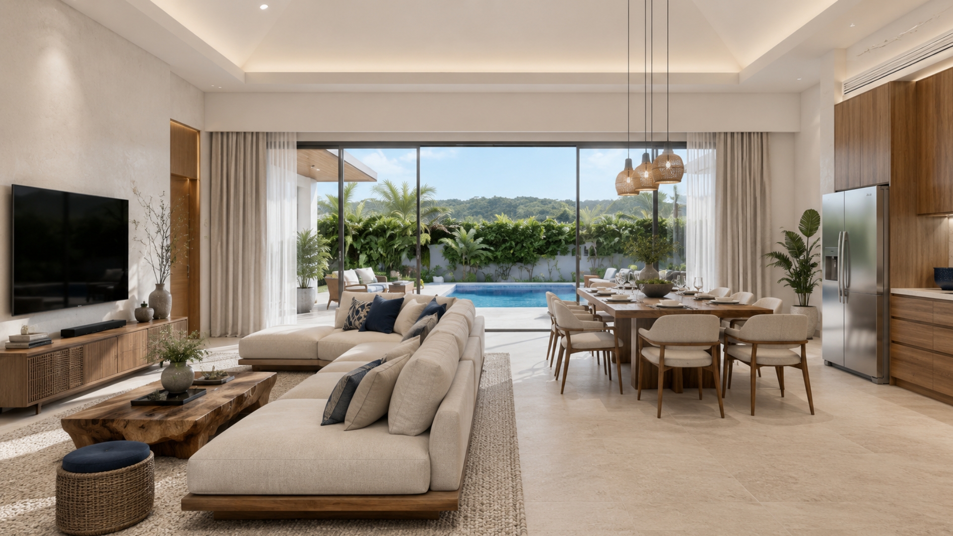 Island lifestyle and indoor-outdoor entertaining